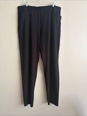Miik Reed High Waisted Straight Leg Bamboo Pants Black XXL